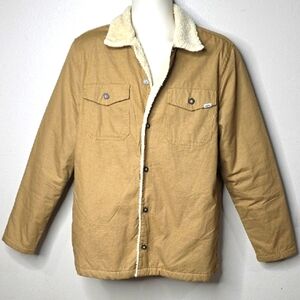 Vans Tan Lightweight Sherpa-Lined Shirt Jacket